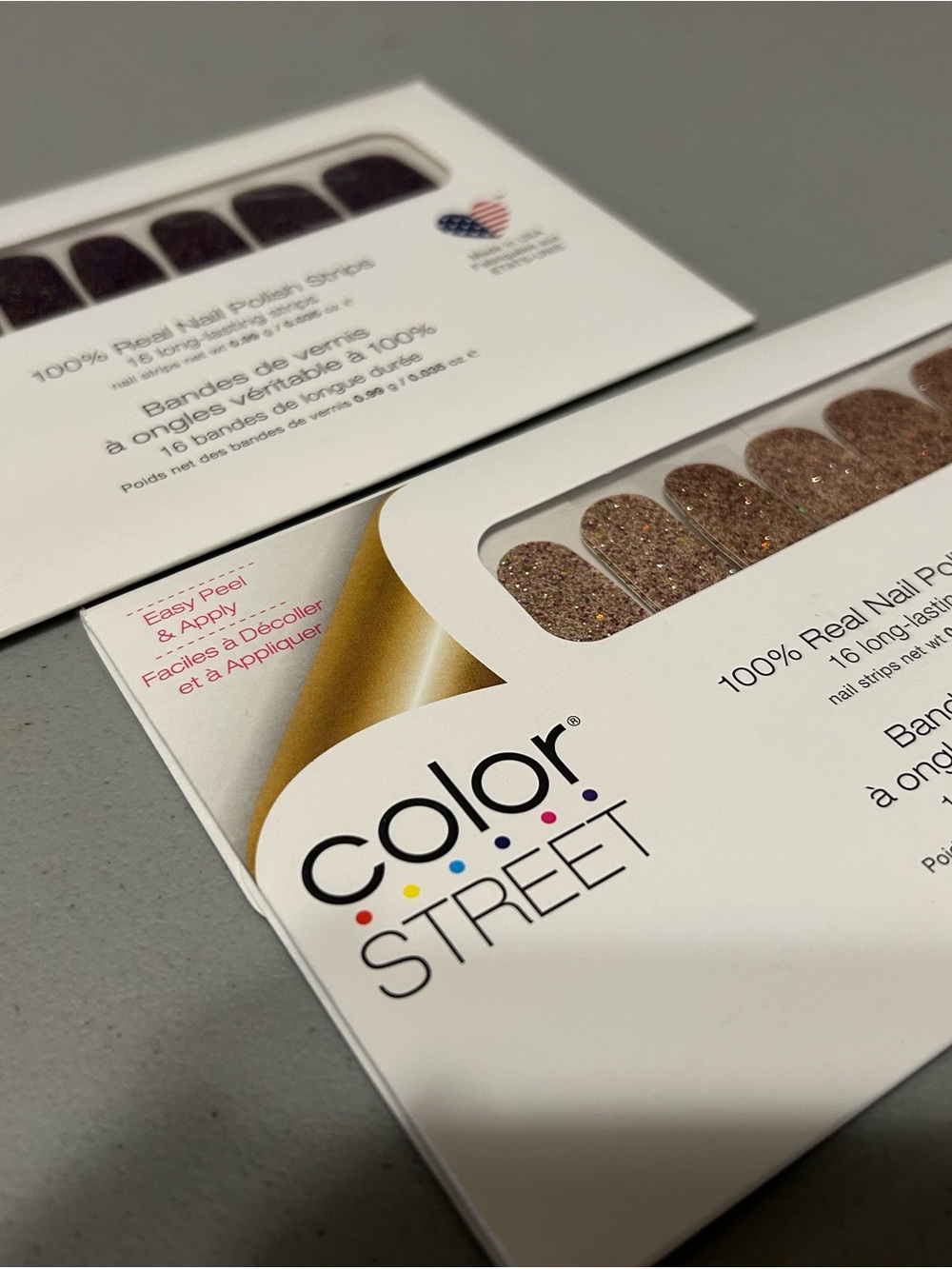Color Street Rose Gold Glitter Nail Strips by Color Street